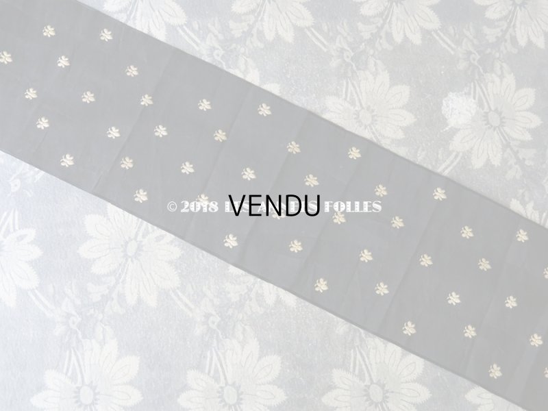 画像4: 19世紀 アンティーク 幅広 シルク製 リボン 蜂 40cm