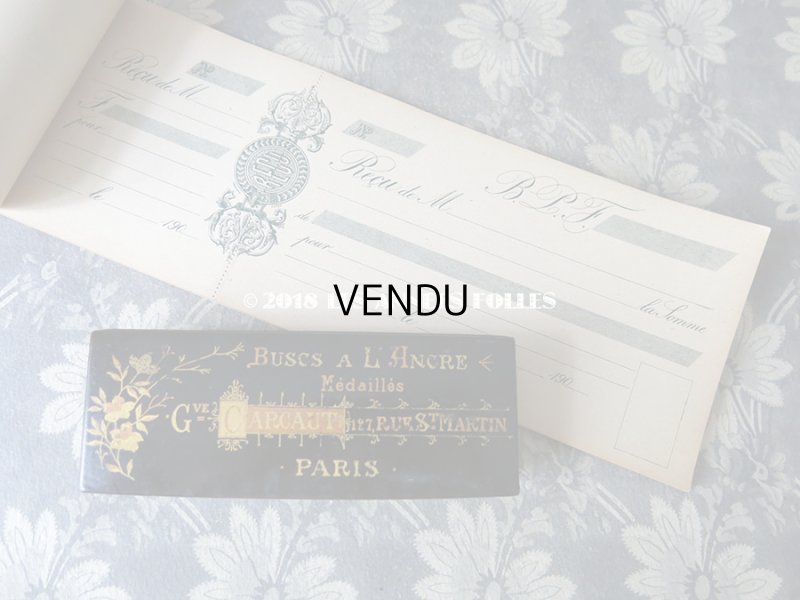 画像6: 1900年代 アンティーク 領収証のカルネ RECU