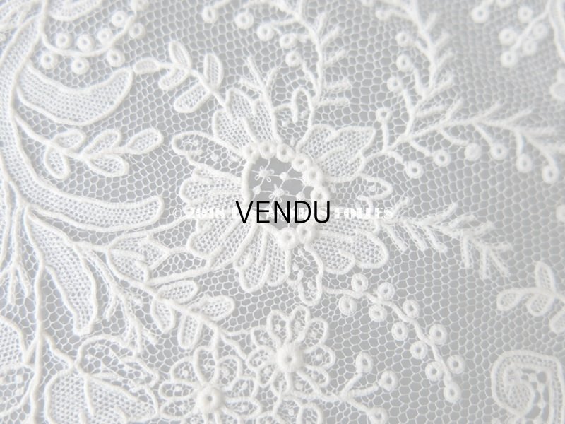 画像15: アンティーク ポワンドガーズ 結婚式のハンカチ 『ポワン・ド・ガーズ』