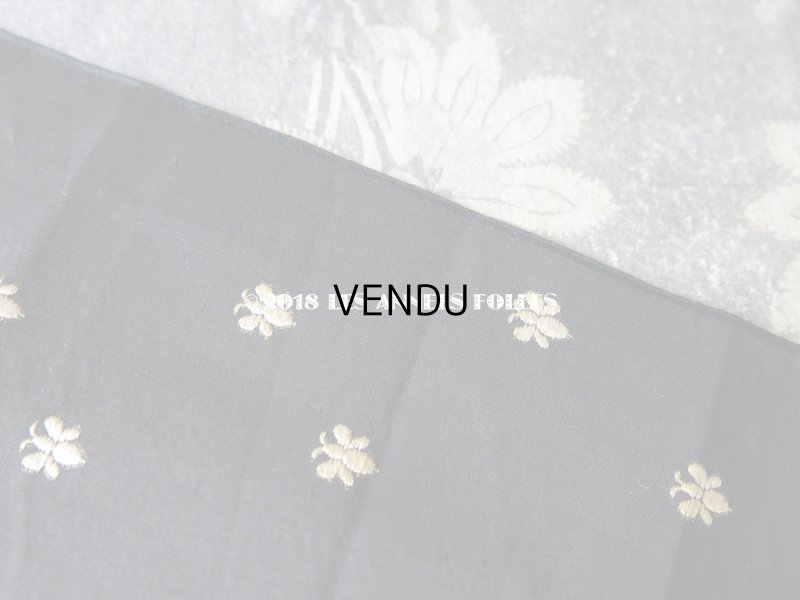 画像3: 19世紀 アンティーク 幅広 シルク製 リボン 蜂 40cm