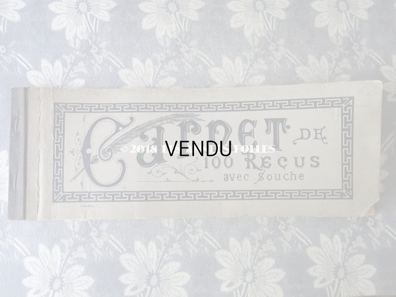 画像3: 1900年代 アンティーク 領収証のカルネ RECU