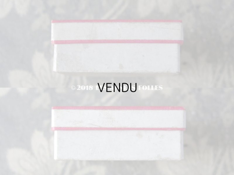 画像6: 1900年代 アンティーク ジュエリーボックス ピンクの縁取り