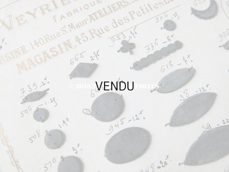 画像6: 1900年代 アンティーク  スパンコールのサンプラー J.Veyrier & ED.Dannhauser