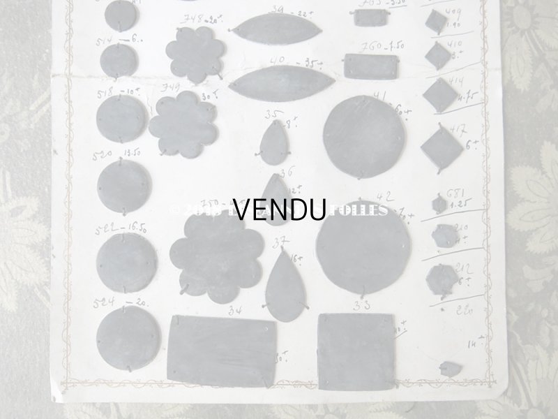 画像4: 1900年代 アンティーク  スパンコールのサンプラー J.Veyrier & ED.Dannhauser