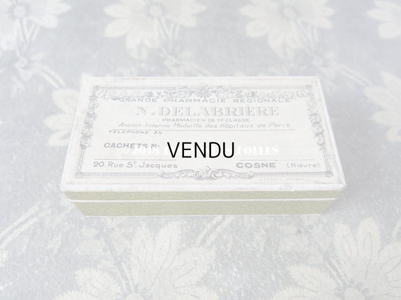 画像3: アンティーク ファーマシーボックス 薔薇とリボンのガーランド GRANDE PHARMACIE REGIONALE N.DELABRIERE