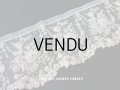 19世紀末 アンティーク ニードルレース 薔薇の花かご ローズパニエのポワンドローズ  【ポワン・ド・ガーズ】　【ポワン・ド・ローズ】 170cm