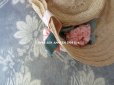 画像9: アンティーク ドール用 ストローハット 淡いピンクの布花&リボン