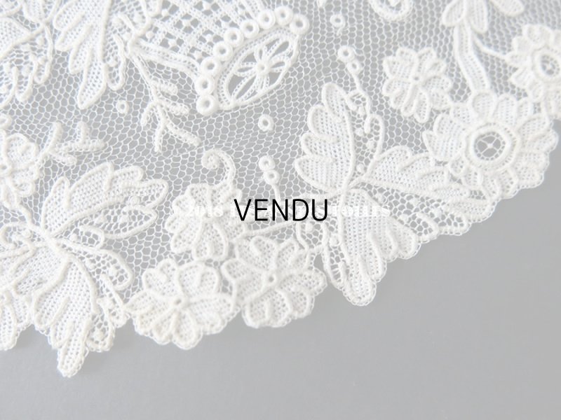 画像11: 19世紀末 アンティーク ニードルレース 薔薇の花かご ローズパニエのポワンドローズ  【ポワン・ド・ガーズ】 【ポワン・ド・ローズ】 170cm