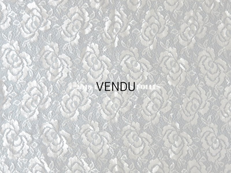 画像6: 1920年代 アンティーク メタルレース 薔薇模様 シルバー アールデコ