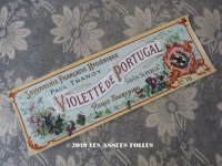 アンティーク ソープラベル 菫 SAVON SUPERFIN VIOLETTE DE PORTUGAL- PAUL TRANOY -