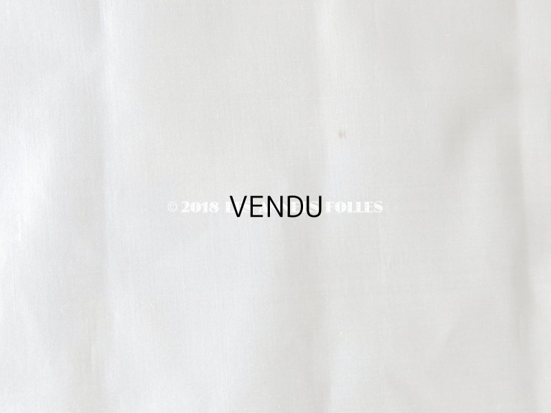 画像6: 19世紀末 アンティーク  シルク製サテン生地 ファブリック アイボリー 60×195cm