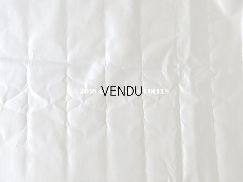 画像7: 19世紀末 アンティーク  シルク製サテン生地 ファブリック アイボリー 60×195cm