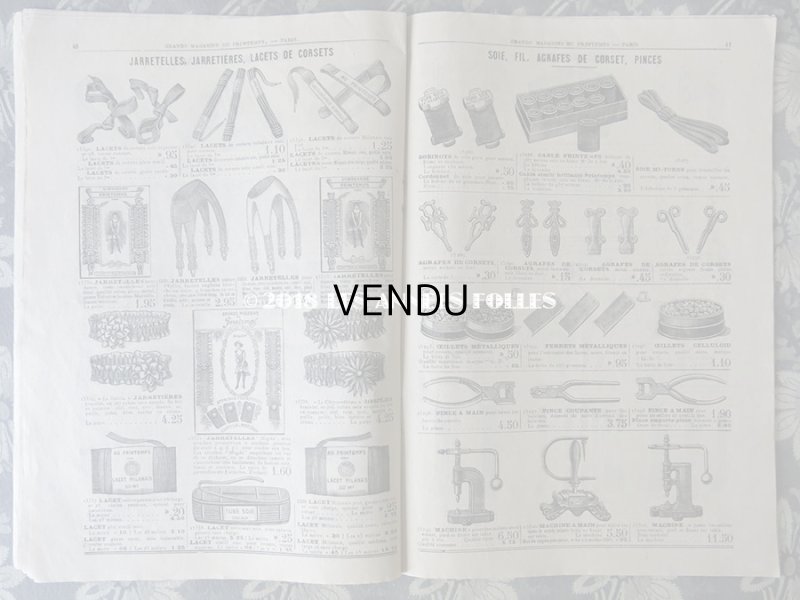 画像9: アンティーク プランタンのカタログ　メスルリー＆パスマントリー CATALOGUE SPECIAL DE MERCERIE - AU PRINTEMPS - 10