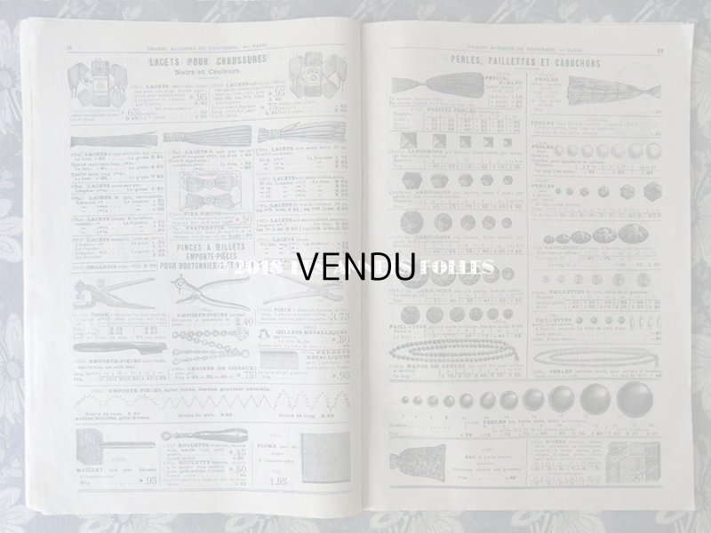 画像8: アンティーク プランタンのカタログ　メスルリー＆パスマントリー CATALOGUE SPECIAL DE MERCERIE - AU PRINTEMPS - 10