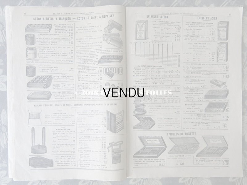 画像4: アンティーク プランタンのカタログ　メスルリー＆パスマントリー CATALOGUE SPECIAL DE MERCERIE - AU PRINTEMPS - 10