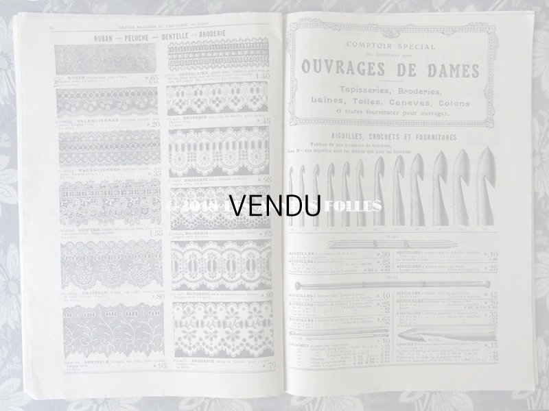 画像10: アンティーク プランタンのカタログ　メスルリー＆パスマントリー CATALOGUE SPECIAL DE MERCERIE - AU PRINTEMPS - 10