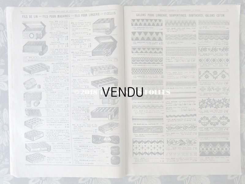画像6: アンティーク プランタンのカタログ　メスルリー＆パスマントリー CATALOGUE SPECIAL DE MERCERIE - AU PRINTEMPS - 10