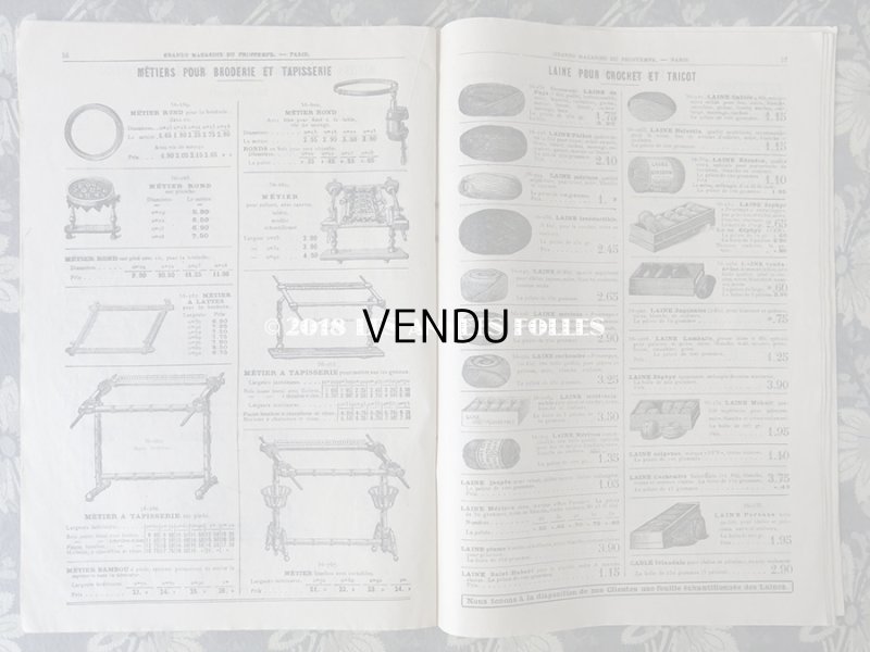 画像14: アンティーク プランタンのカタログ　メスルリー＆パスマントリー CATALOGUE SPECIAL DE MERCERIE - AU PRINTEMPS - 10