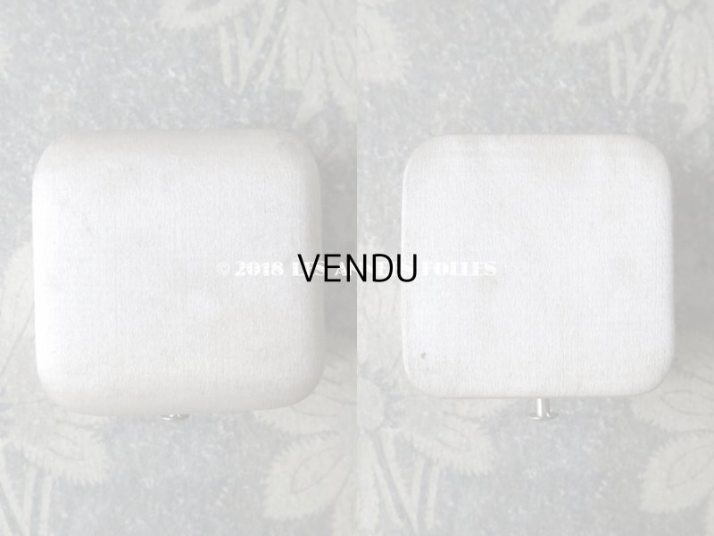 画像3: アンティーク 小さなジュエリーボックス オフホワイトのシルクサテン