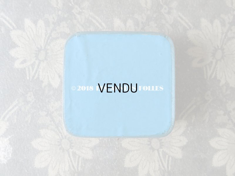 画像5: アンティーク ジュエリーボックス ブルーのシルクサテン