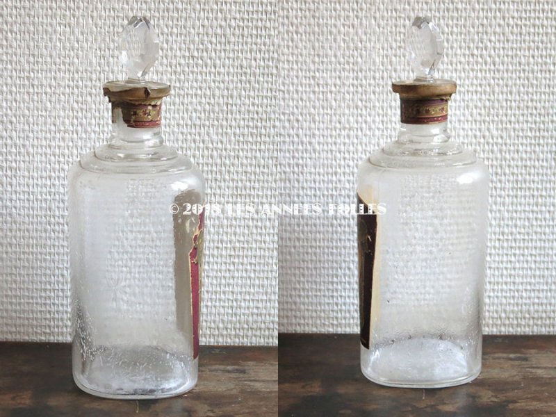 画像4: *蚤の市*19世紀末 アンティーク 菫のガーランド パフュームボトル LOTION VIOLETTE IMPERIALE - GRANDS MAGASINS DU LOUVRE PARIS -