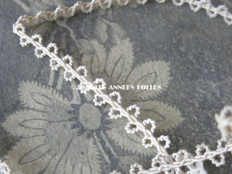 画像4: 1900年頃 アンティーク トリム オフホワイト 8mm幅 