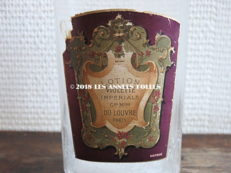 画像7: *蚤の市*19世紀末 アンティーク 菫のガーランド パフュームボトル LOTION VIOLETTE IMPERIALE - GRANDS MAGASINS DU LOUVRE PARIS -