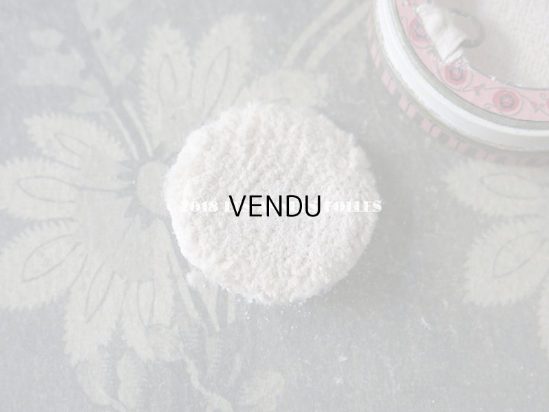 画像8: アンティーク パフ付 小さなパウダーボックス POUDRE NILDE PARIS