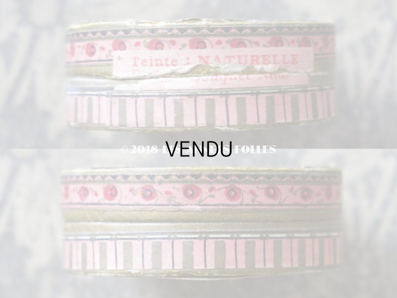 画像5: アンティーク パフ付 小さなパウダーボックス POUDRE NILDE PARIS