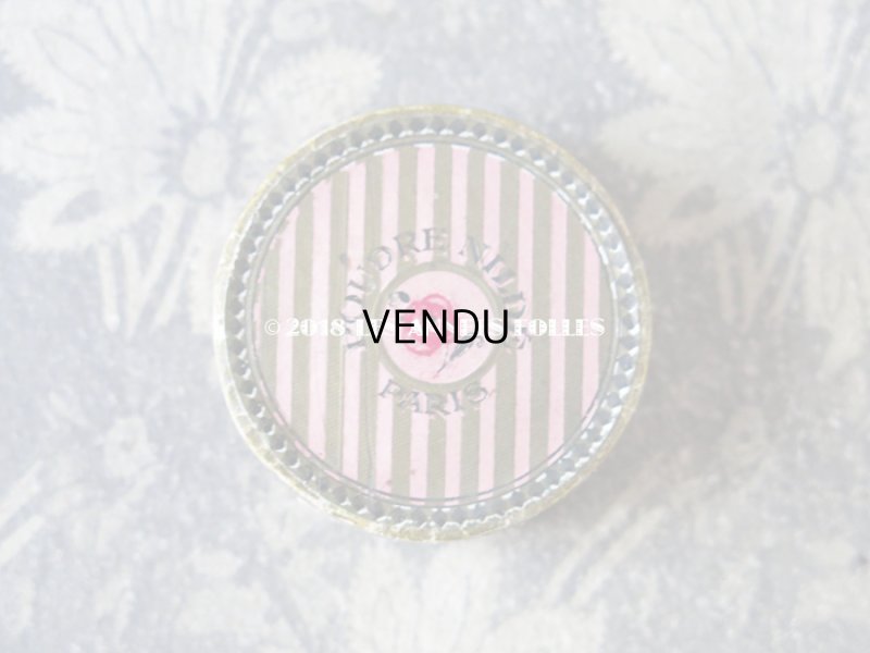 画像3: アンティーク パフ付 小さなパウダーボックス POUDRE NILDE PARIS