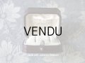 アンティーク 本革製 ジュエリーボックス ボルドー イヤリング＆ピアス