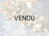 1920年代 アンティーク ワックスフラワーのヘッドリース & ブローチ & ブーケのセット ウェディング 結婚式 ティアラ