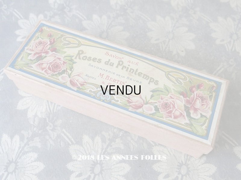 画像1: アンティーク 薔薇のソープボックス  SAVON AUX ROSES DU PRINTEMPS  - M.BERTIN&Cie -