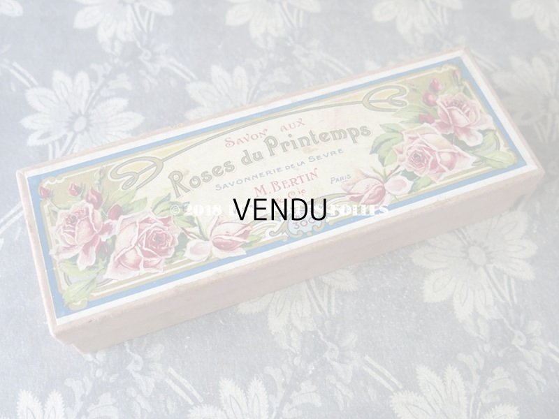 画像2: アンティーク 薔薇のソープボックス  SAVON AUX ROSES DU PRINTEMPS  - M.BERTIN&Cie -