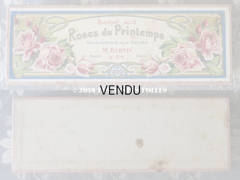 画像3: アンティーク 薔薇のソープボックス  SAVON AUX ROSES DU PRINTEMPS  - M.BERTIN&Cie -