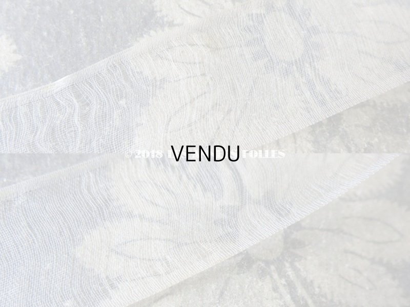 画像12: 1900年代 アンティーク シルク製　フリル制作用 オーガンジーのリボン ホワイト  3.45m〜9.75m R.F. Pon 457 N5