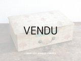 1900年代 アンティーク 薔薇の花かご  カルトナージュボックス　レース入れ チェストの引き出し　DENTELLE