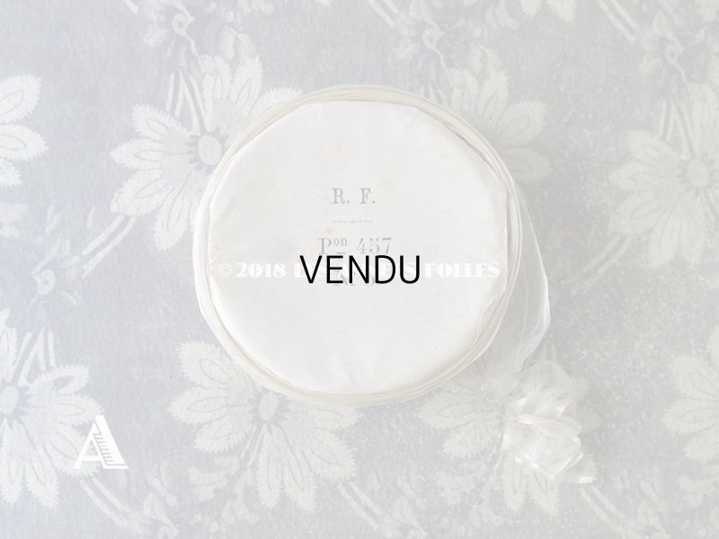 画像8: 1900年代 アンティーク シルク製　フリル制作用 オーガンジーのリボン ホワイト  3.45m〜9.75m R.F. Pon 457 N5