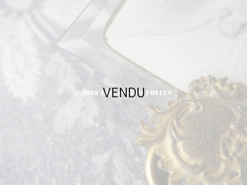 画像10: アンティーク フォトフレーム モノグラムのメダイヨン ロカイユ装飾