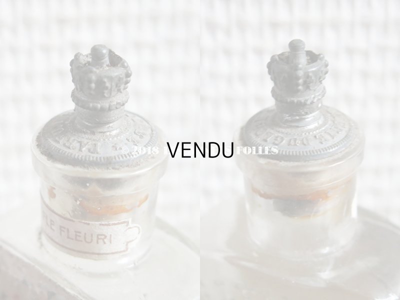 画像5: アンティーク 王冠の栓 パフュームボトル TRIPLE EXTRAIT AUX FLEURS - G.LEMOINE PARIS -