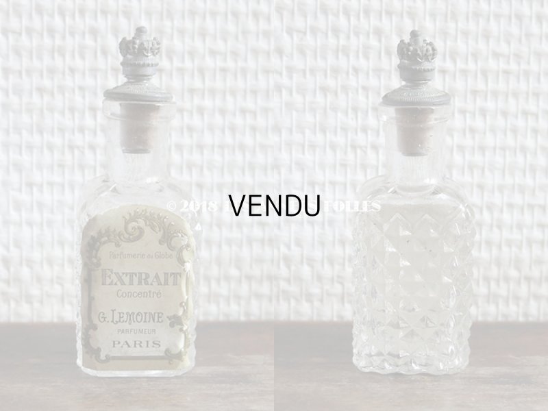 画像3: アンティーク 王冠の栓 パフュームボトル EXTRAIT CONCENTRE - G.LEMOINE PARIS -