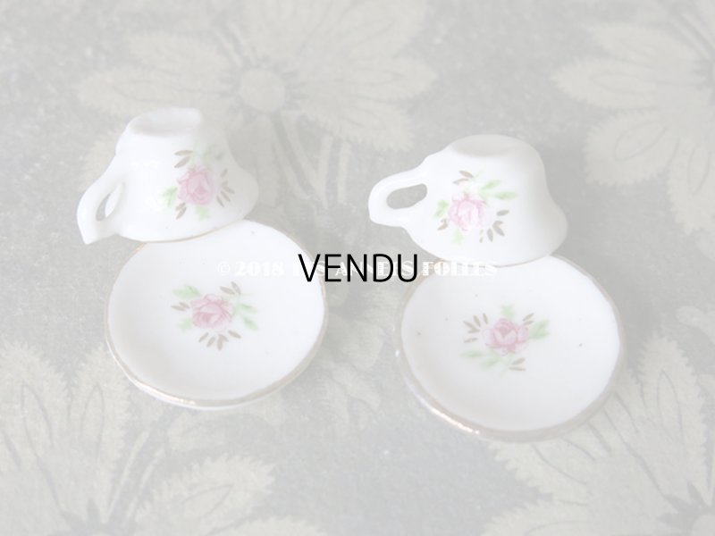 画像6: アンティーク ドール用 薔薇のティーセット