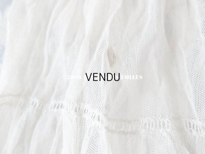 画像8: アンティーク ドール用 レースのドレス　ピンクのリボン付