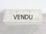 1900年代 アンティーク リボン刺繍の カルトナージュボックス　グローブ入れ 