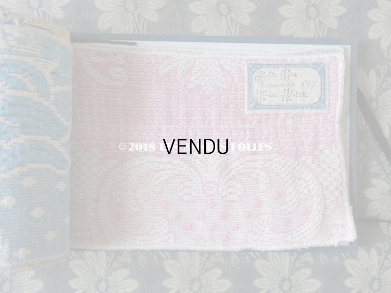 画像11: 1914年 アンティーク ベッドカバー用ファブリックのサンプラー  