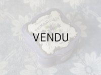 アンティーク パウダーボックス POUDRE DE RIZ PRIMA VIOLETA - BOURJOIS PARIS -