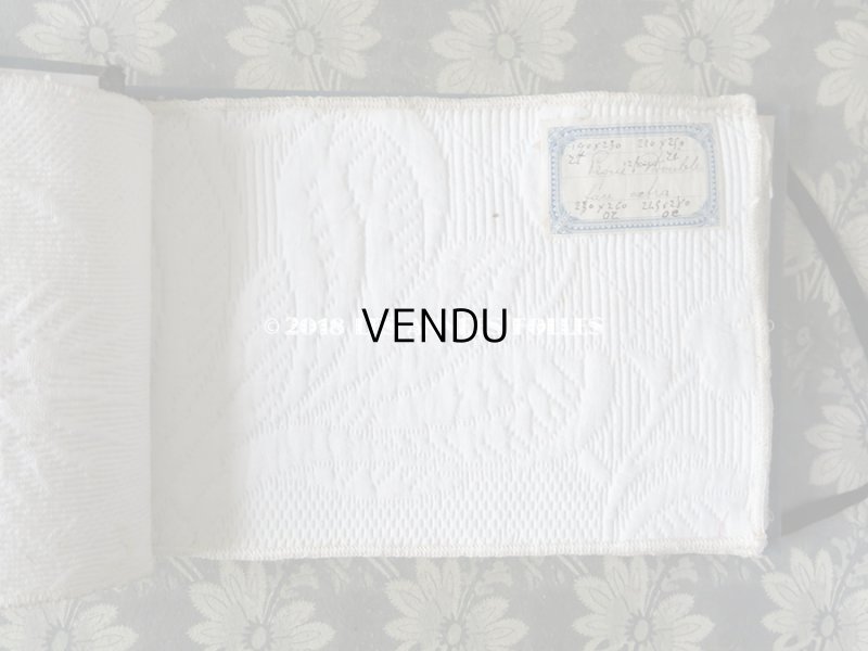 画像7: 1914年 アンティーク ベッドカバー用ファブリックのサンプラー  