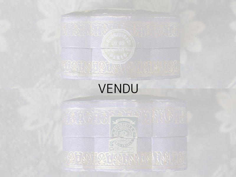 画像10: アンティーク パウダーボックス POUDRE DE RIZ PRIMA VIOLETA - BOURJOIS PARIS -