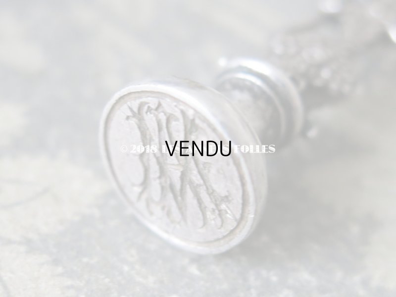 画像7: 1900年代 アンティーク シーリングスタンプ リボンと花のガーランド 【 MA 】