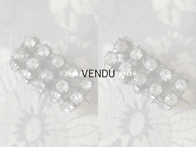 画像5: 1900年代 アンティーク ラインストーンのハットピン エパングル 